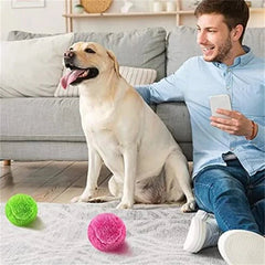 Pet Electric Ball Toy with Plush Cover(4 Colors Included)
