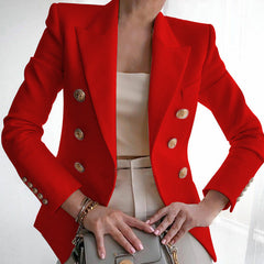 Women's Casual Shoulder Padded Suit