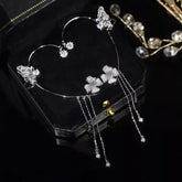 Butterfly Tassel Style Zircon Earrings
