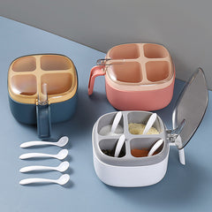 Four Seasoning Box With Lid