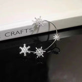 Diamond And Zirconia Earrings Without Holes