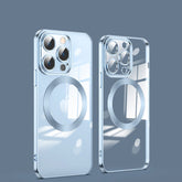 Electroplating Wireless Magnetic Charging All-Inclusive Lens Case for iPhone
