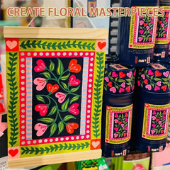 Hearts in Full Bloom Paint by Number Kit