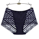Women's Mid-Waist Cotton Lace Panties