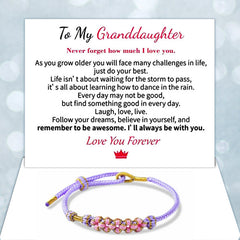 Grandmother And Granddaughter Blossom Knot Bracelet