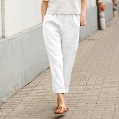Linen-cotton Women's Loose Pants