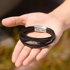 Memorial Feather Men's Bracelet