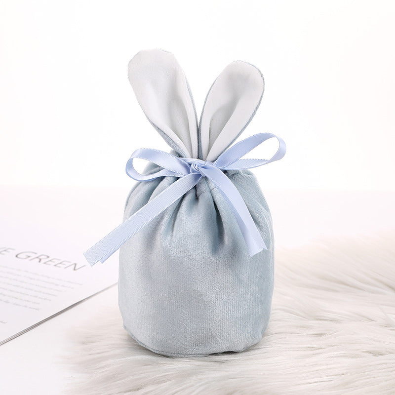 Easter Bunny Velvet Basket