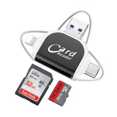 Multi-Port 4 in 1 Universal SD TF Card Reader