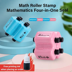 4-in-1 Math Practice Roller Stamp Set