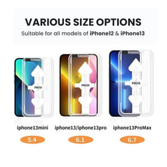 Anti-Spy Screen Protector With Auto Alignment Kit For iPhone