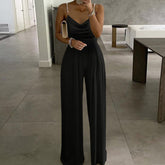 Soft Loose Strapped Jumpsuit