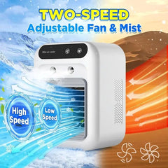 Portable 3-In-1 Cooling Fan with 2-Speed Mist
