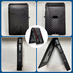 Anti-theft aluminum alloy card holder