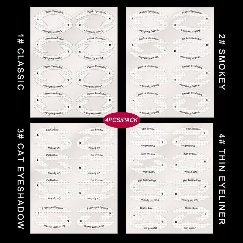 Quick Eyeliner Eyeshadow Stencils