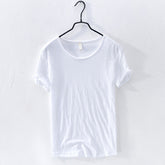 Round Neck Bamboo Cotton T-shirt