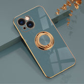 Plated Case with Ring For iPhone