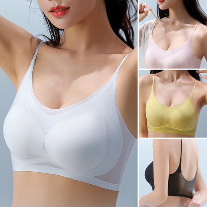Summer Seamless Ultra-Thin Plus Size Ice Silk Comfort Bra