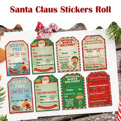 Santa Claus Stickers Roll