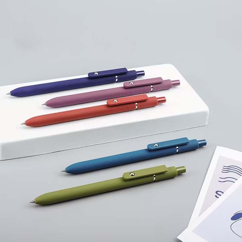 Minimalist Press Type Quick Drying Carbon Gel Pens