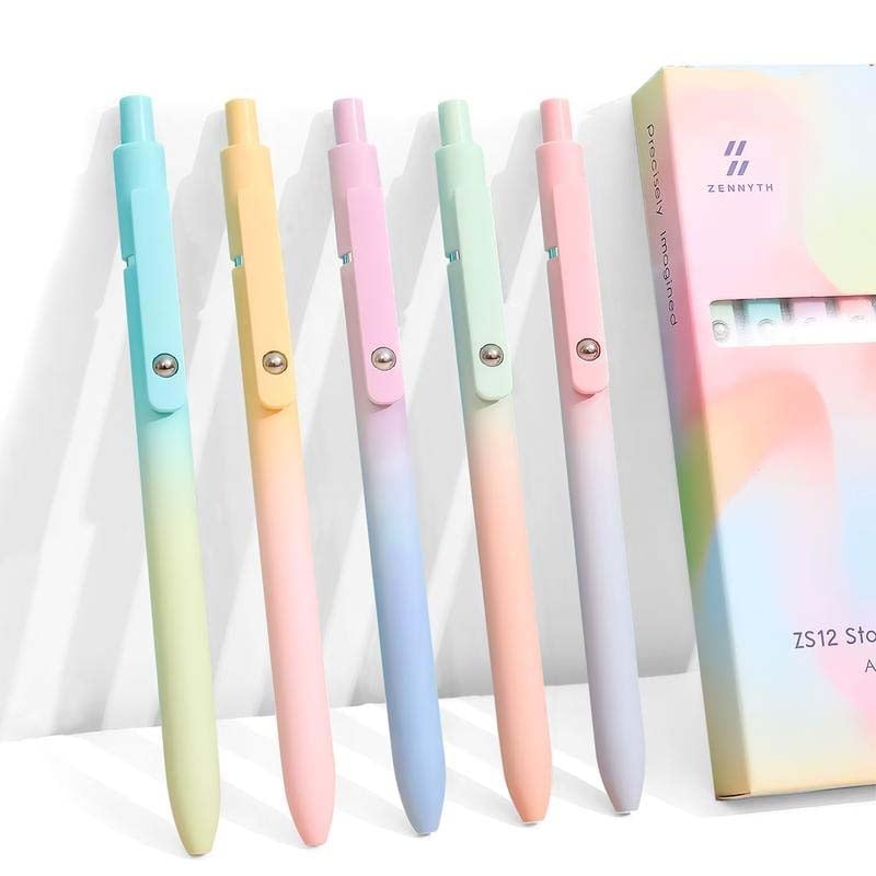 Minimalist Press Type Quick Drying Carbon Gel Pens