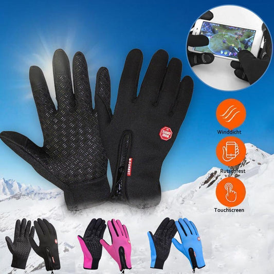 Winter gloves – windproof, waterproof, non-slip & touchscreen compatible (with optional USB heating function)