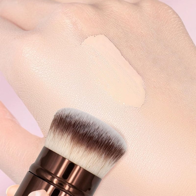 20-piece coffee-coloured makeup brush set