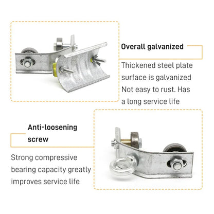 Angle Iron Track Hanging Line Pulley