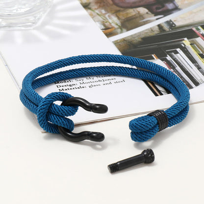 Nautical Braided Rope Bracelet (Gift Card Included)