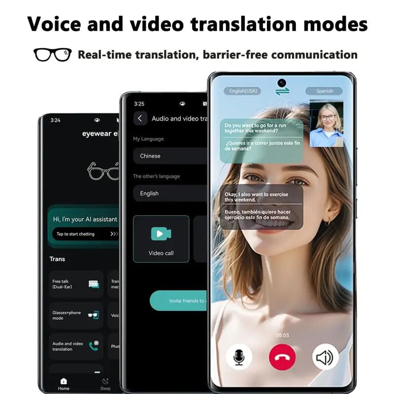 AI Smart Translation Glasses