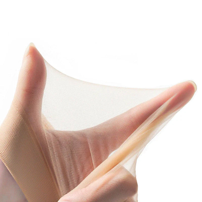 Invisible slip-resistant crystal silk socks