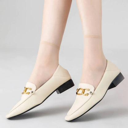 Invisible slip-resistant crystal silk socks