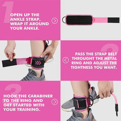 Ankle Resistance Band Set for Leg and Hip Training