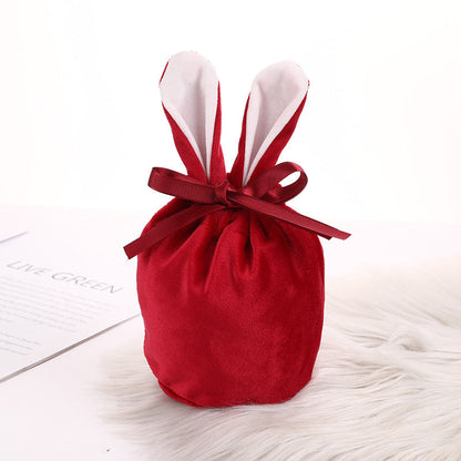 Easter Bunny Velvet Basket