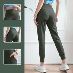High-Rise Slim Cropped Jogger Pants