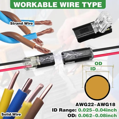 LED Strip Connector Plug with Locking Buckle