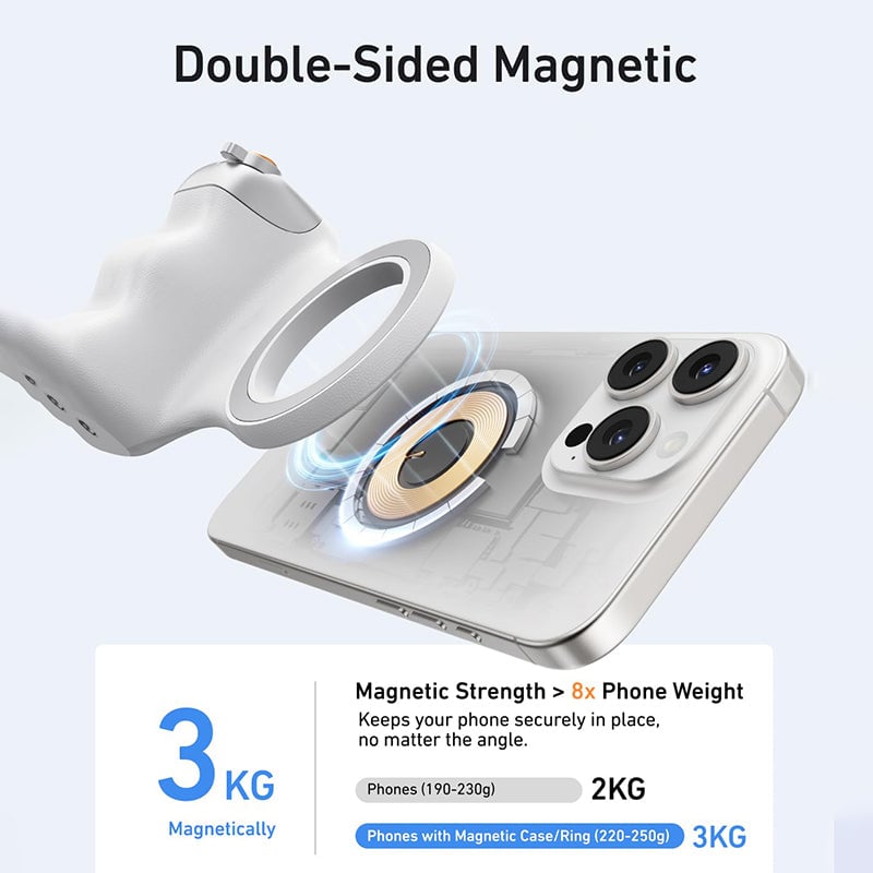 Saker Fun Shot Magnetic Grip & Magnetic Selfie Light