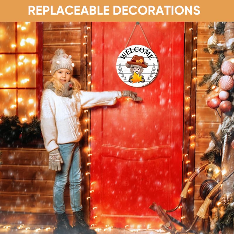 DIY Wooden Christmas Highland Bull Welcome Sign