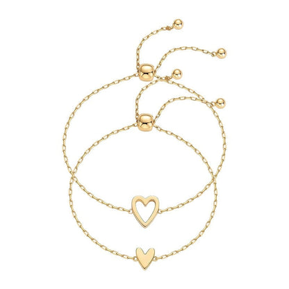 Adjustable Love Friendship Two Bracelet Pack
