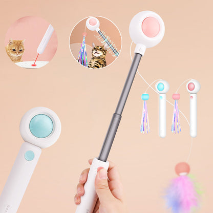 Pet Telescopic Laser Teasing Stick