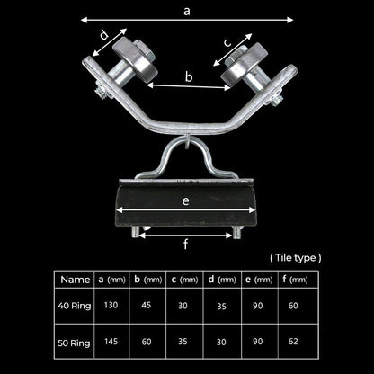 Angle Iron Track Hanging Line Pulley