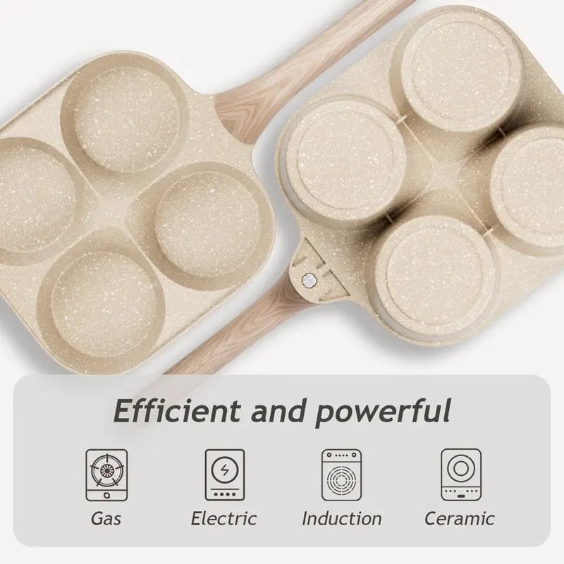 Universal 4-Cup Egg Frying Pan