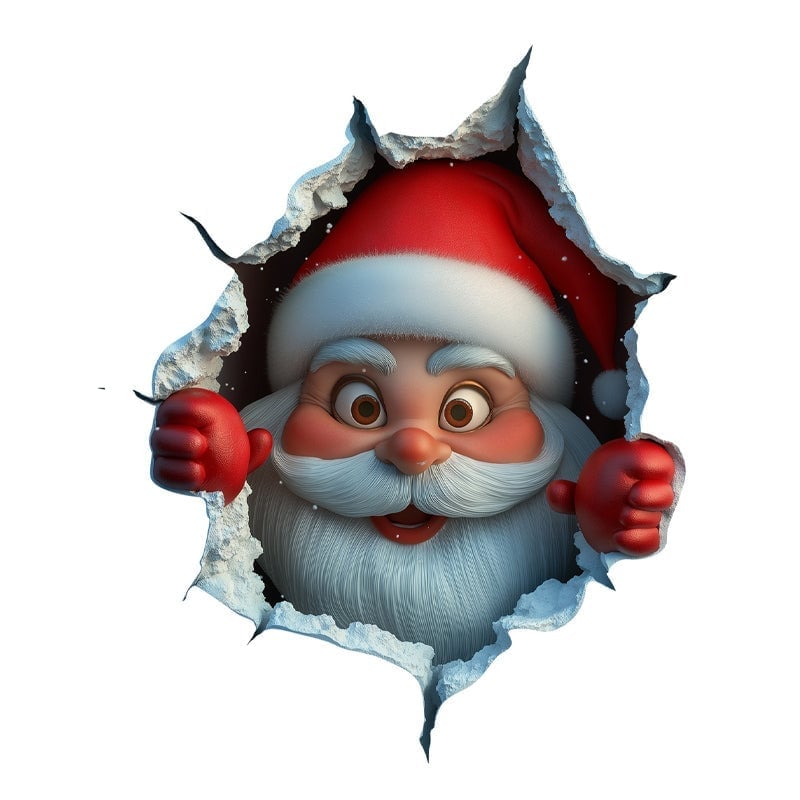 Santa Claus Wall Sticker Set