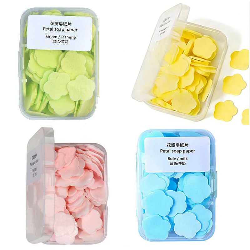 Petal Soap Paper Sheets – Lightweight Floral Hand Wash for Travel & Daily Use