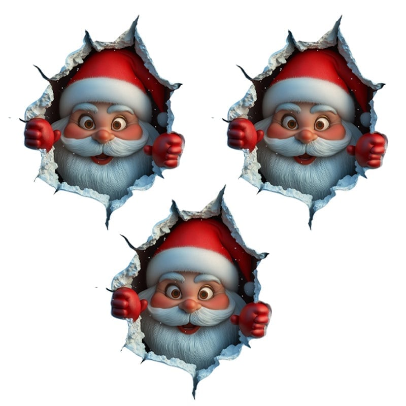 Santa Claus Wall Sticker Set