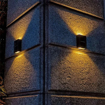 Waterproof Solar Powered Outdoor Patio Wall Decor Light
