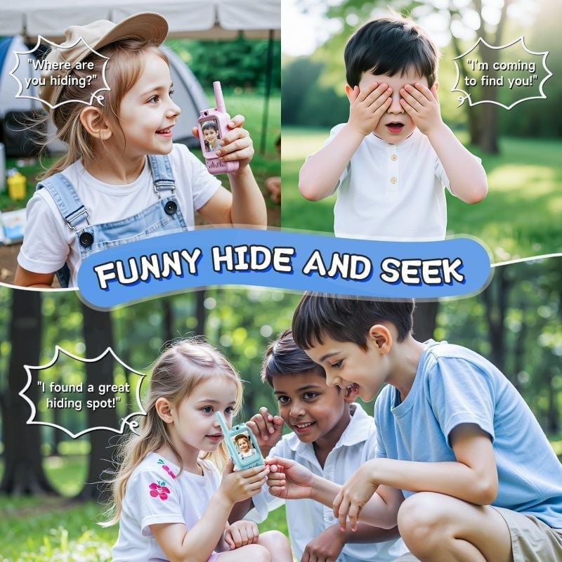 Rechargeable Video Walkie Talkies for Kids