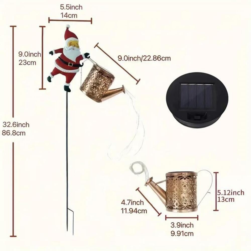 Solar Watering Can Garden Lights