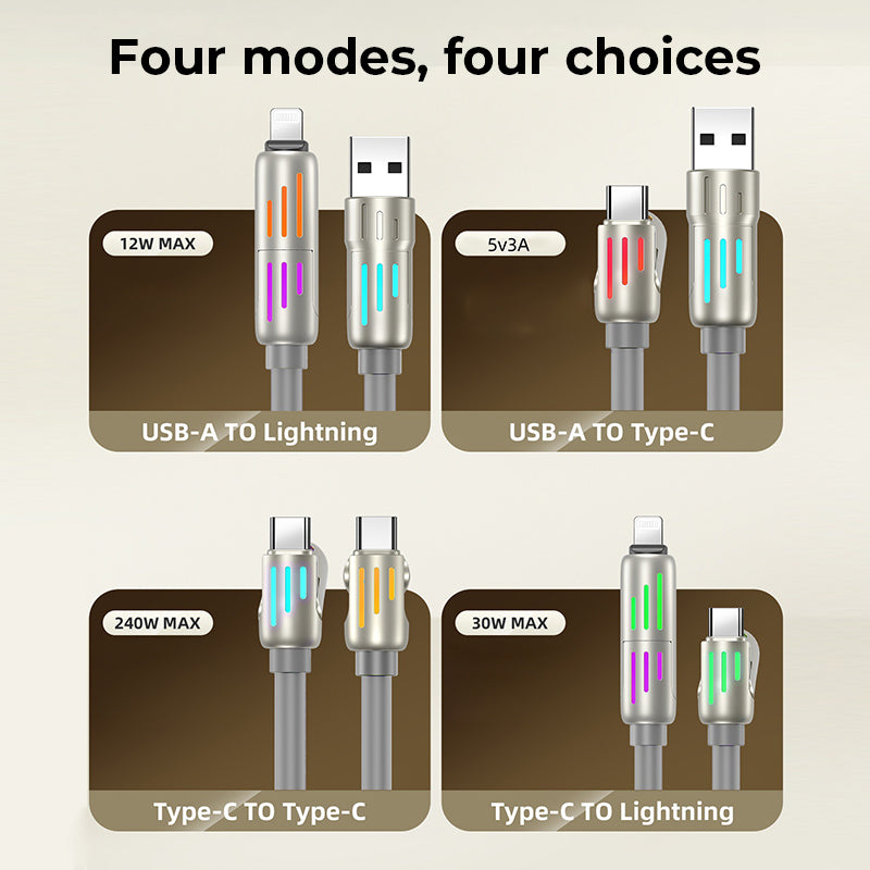 New 240W 4-in-1 USB C Cable