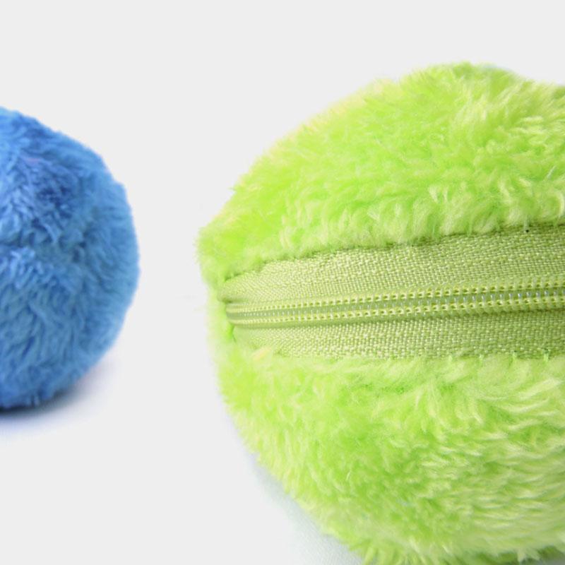 Pet Electric Ball Toy with Plush Cover(4 Colors Included)
